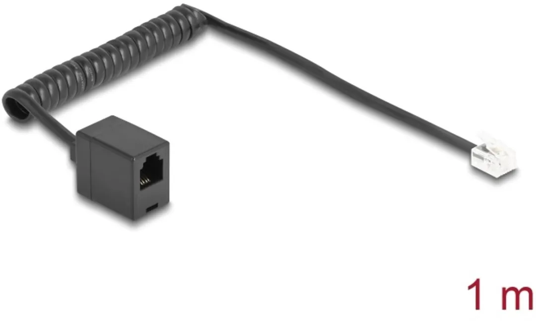 Delock Telefoonkabel RJ11 RJ11 1m