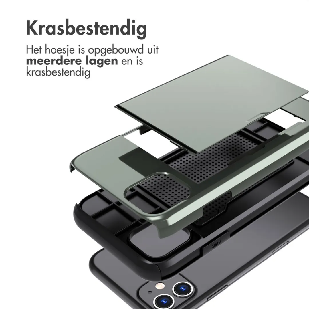 Imoshion Hoesje iPhone 11 - Donkergroen - 2 Pasjes - afbeelding 6 van 6