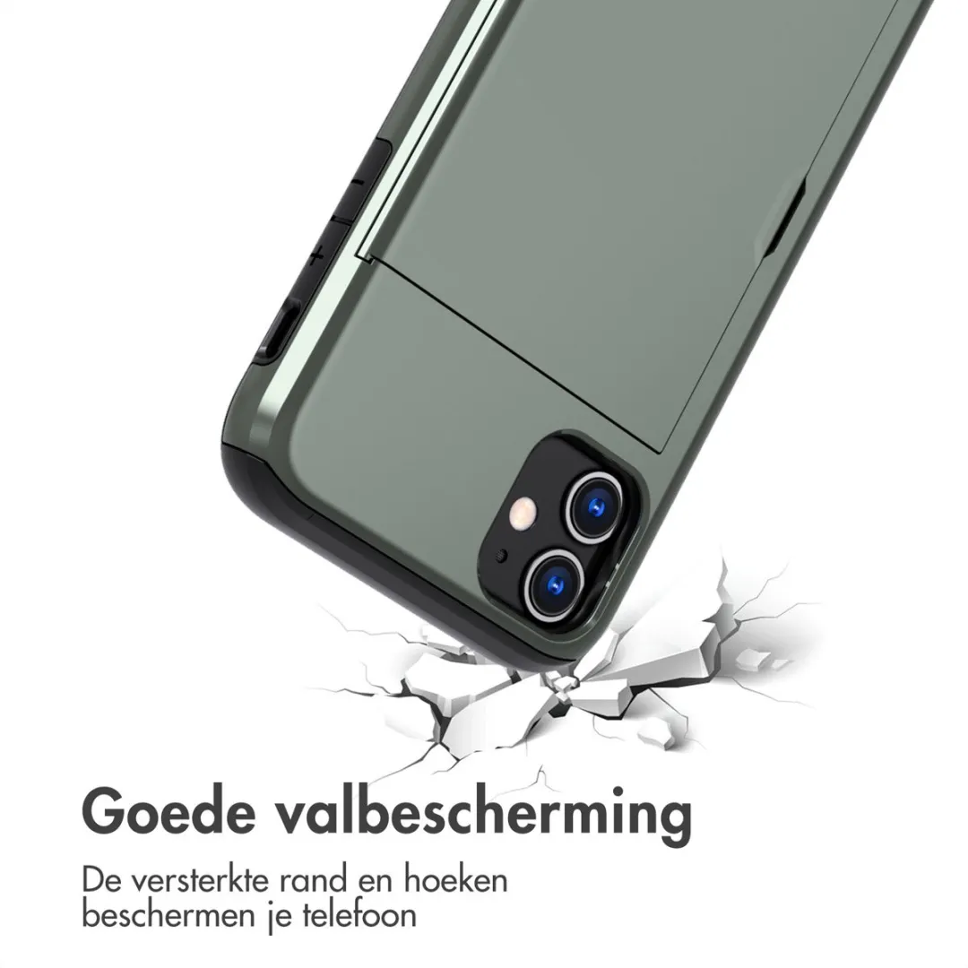 Imoshion Hoesje iPhone 11 - Donkergroen - 2 Pasjes