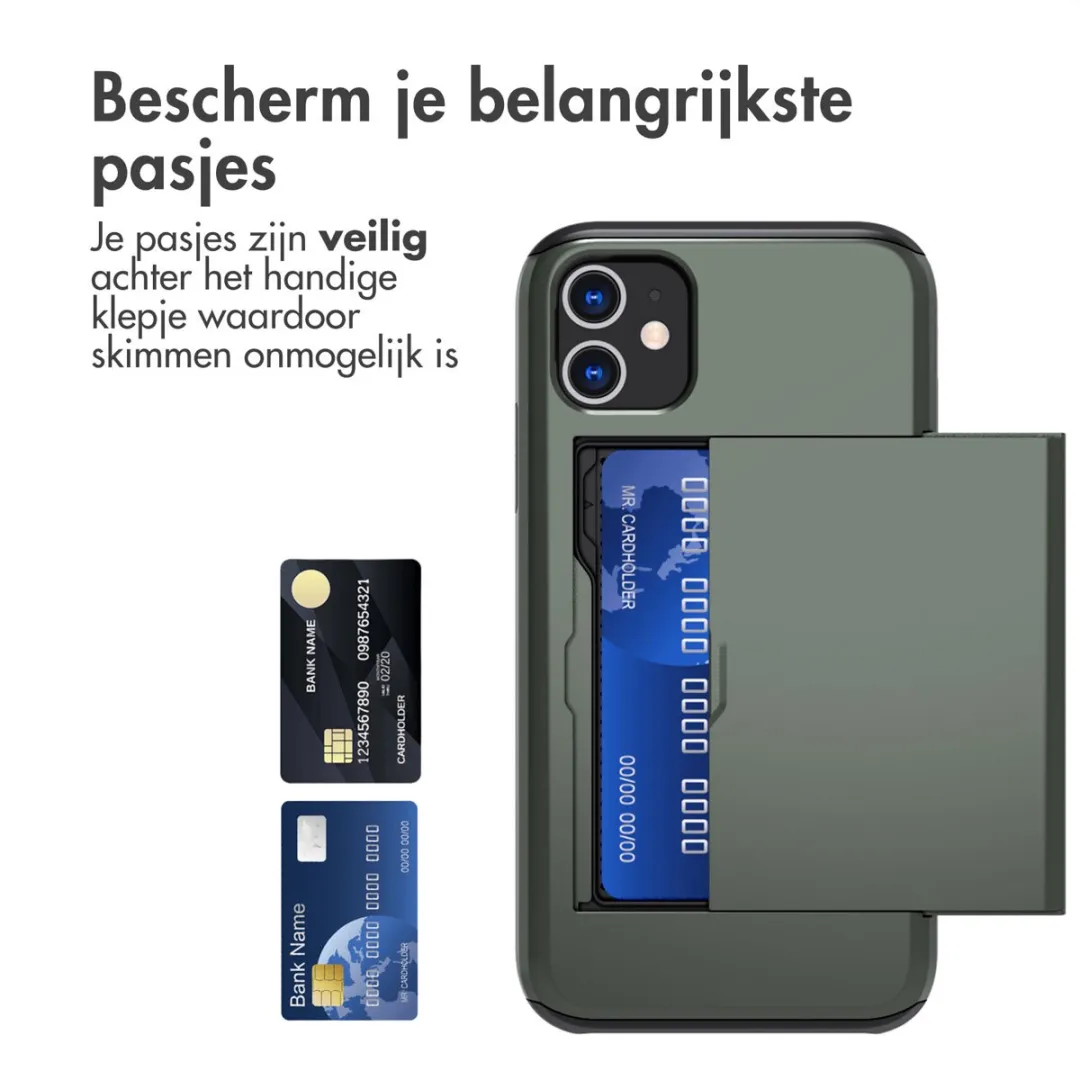 Imoshion Hoesje iPhone 11 - Donkergroen - 2 Pasjes