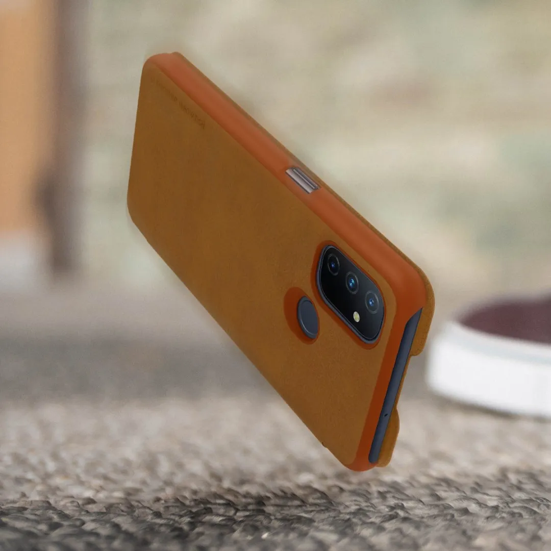 Nillkin Qin Hoes OnePlus Nord N100 - Bruin