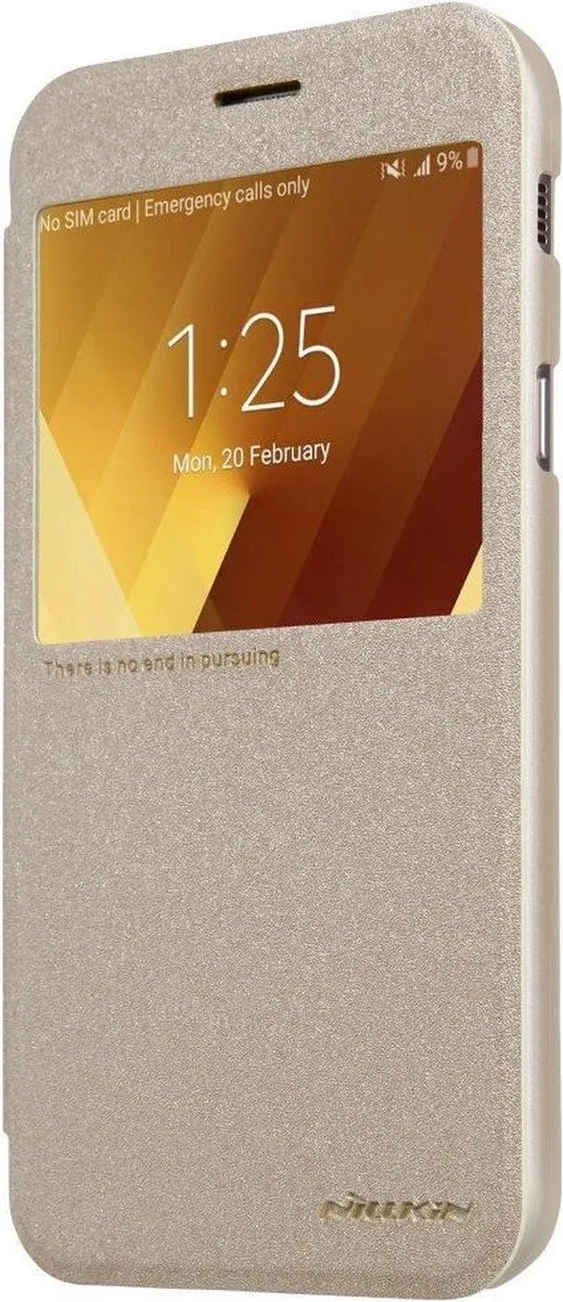 Nillkin Leather Case Sparkle Series Goud - Samsung Galaxy A3 (2017)
