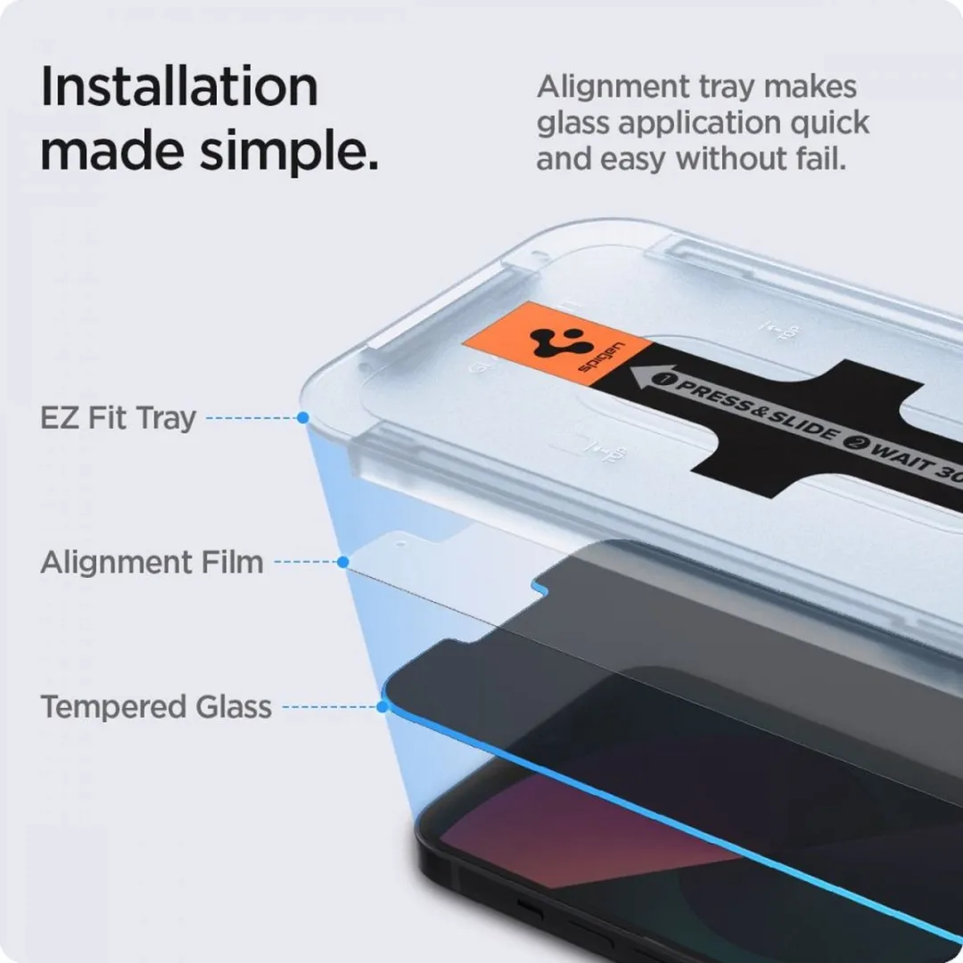 Spigen AGL03378 Privacy Glas - iPhone 13 Pro Max