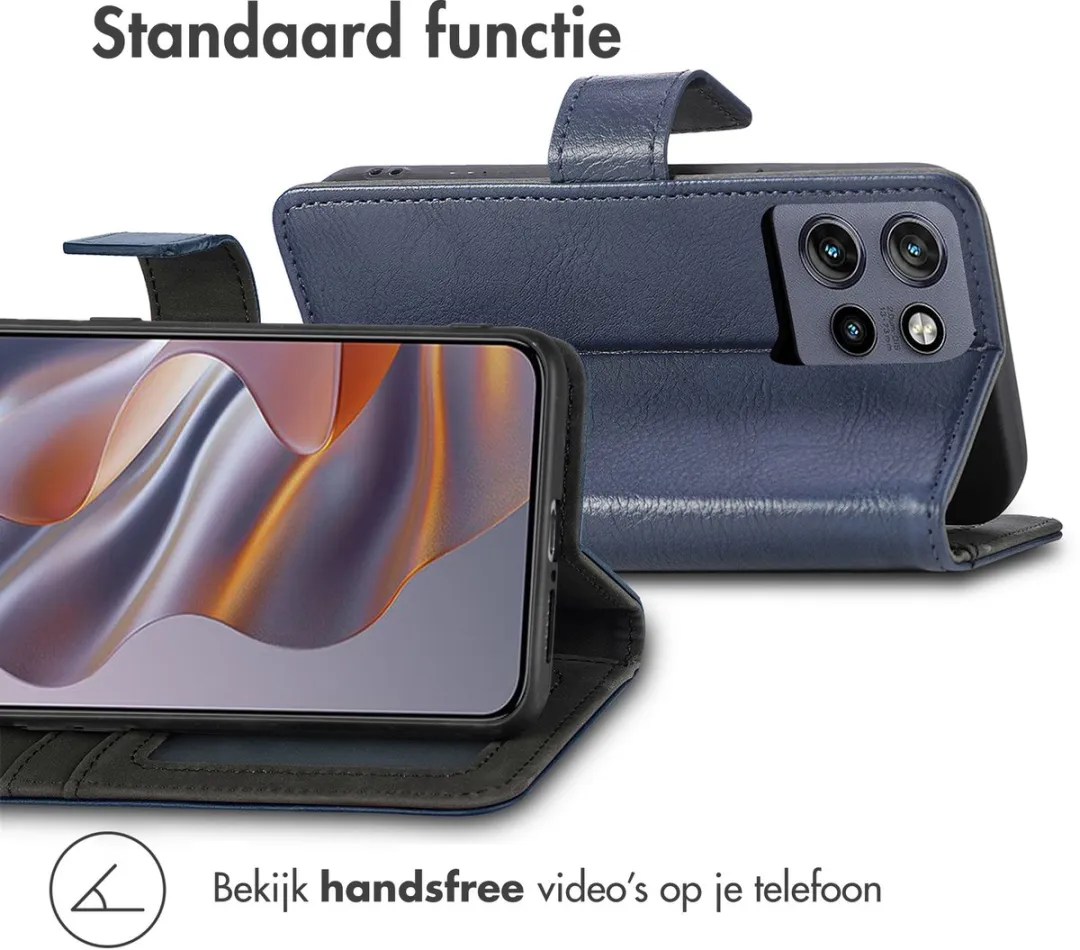 imoshion Hoesje Motorola Edge 60 Neo/50 Neo - 3 Pasjes - Donkerblauw