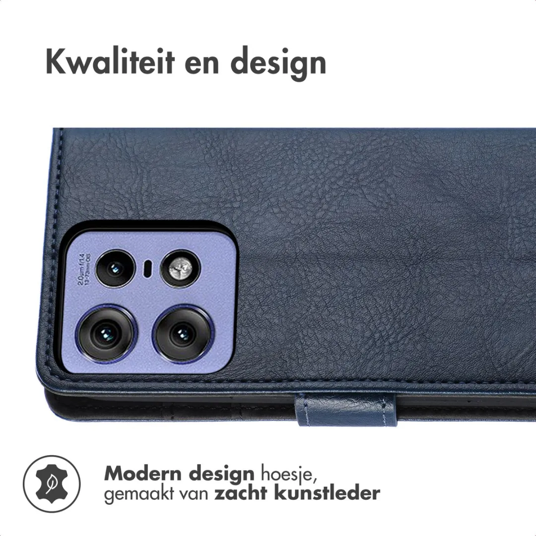 imoshion Hoesje Motorola Edge 60 Neo/50 Neo - 3 Pasjes - Donkerblauw