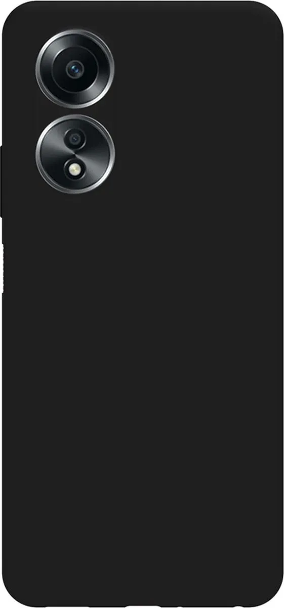 Just in Case Cazy Oppo A58 Siliconen Hoesje - Zwart
