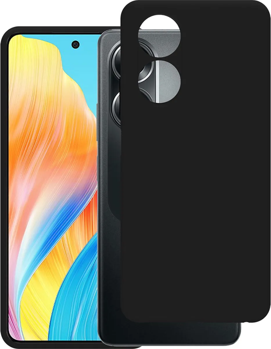 Just in Case Cazy Oppo A58 Siliconen Hoesje - Zwart - afbeelding 2 van 6