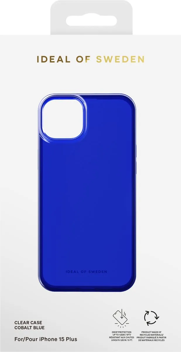 iDeal of Sweden Clear Case iPhone 15 Plus - Cobalt Blue - IDCLC-I2367-480 - afbeelding 3 van 6
