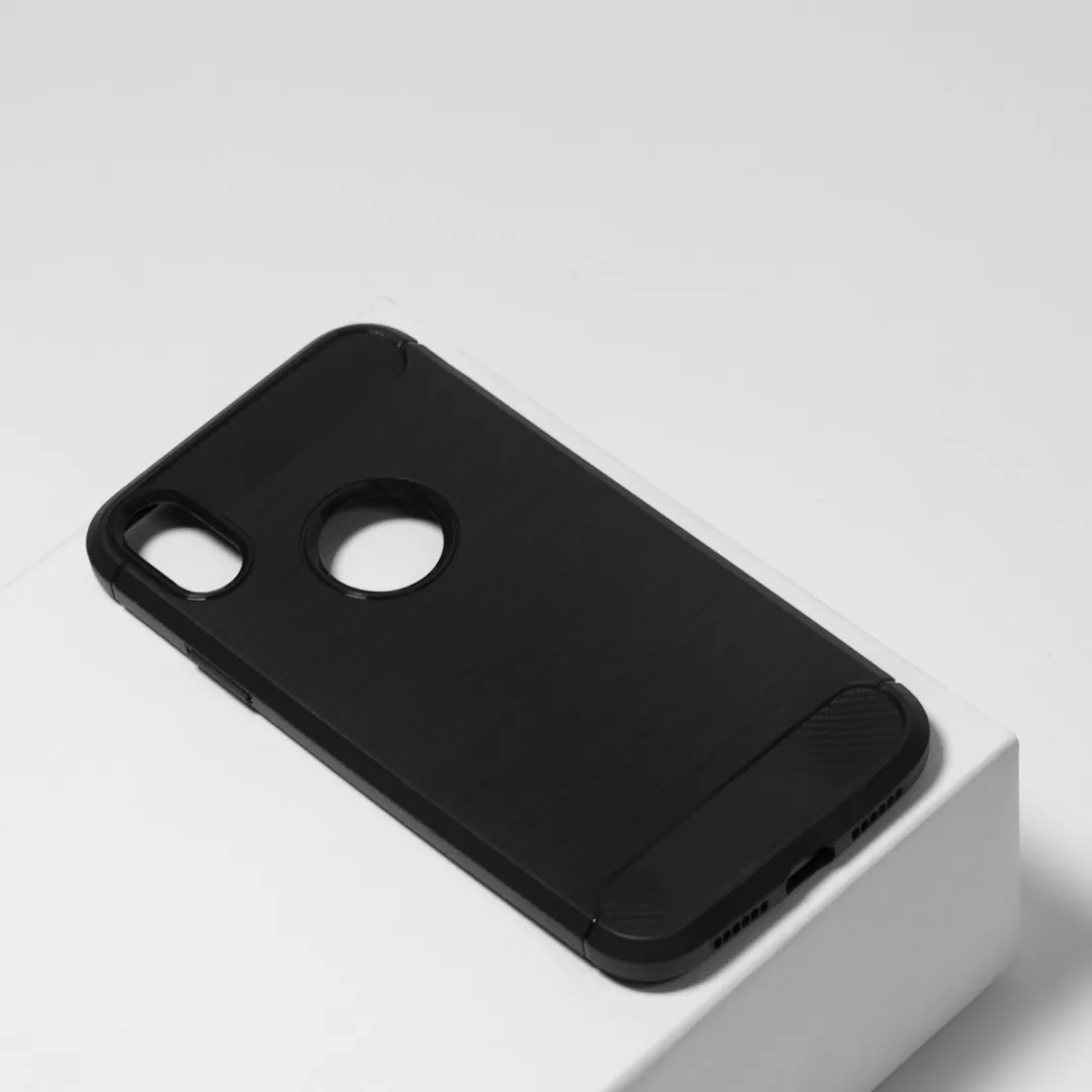 BMAX Carbon Soft Case iPhone XR - Zwart