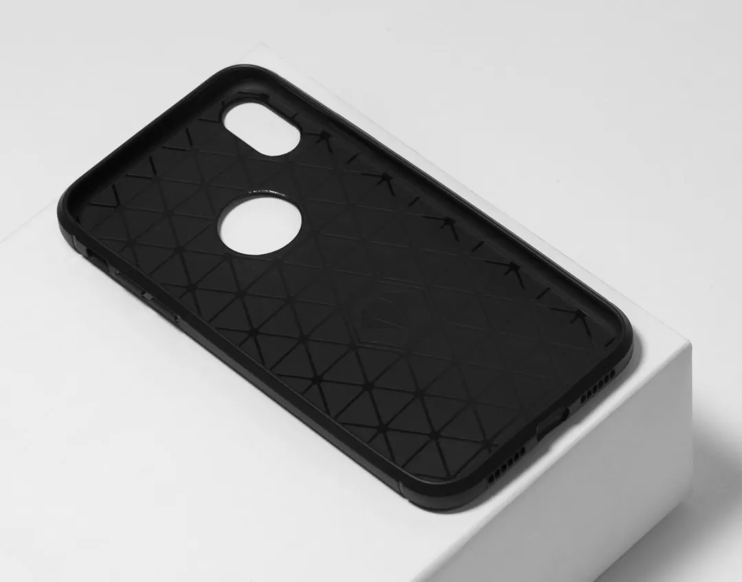 BMAX Carbon Soft Case iPhone XR - Zwart