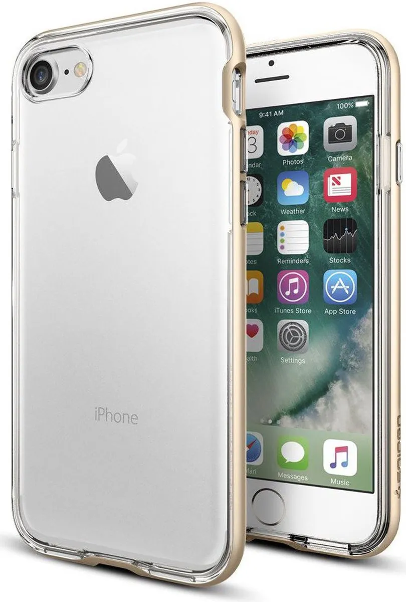 Spigen Neo Hybrid Crystal Case iPhone 7/8 042CS20521 - Goud/Transparant