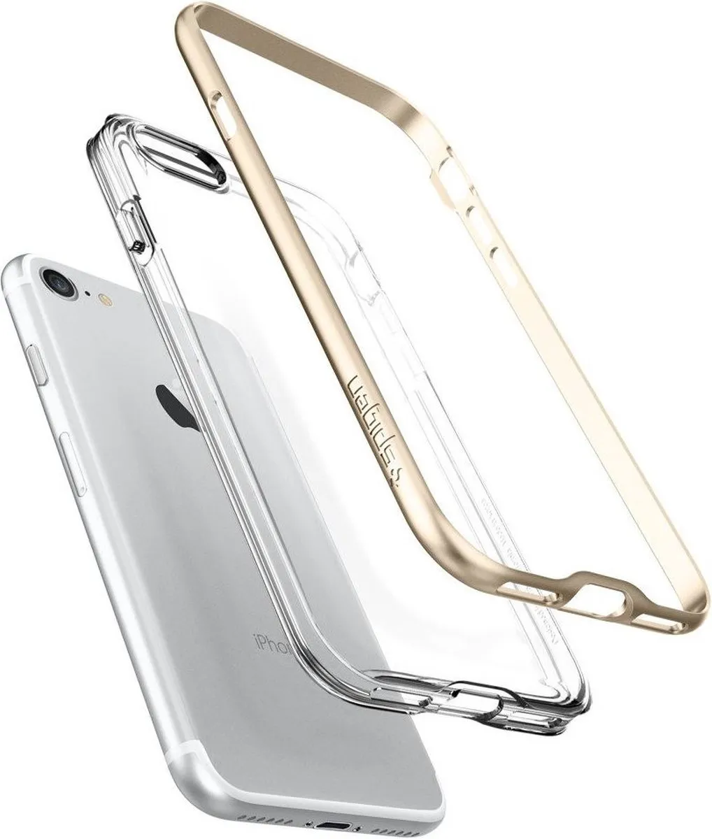 Spigen Neo Hybrid Crystal Case iPhone 7/8 042CS20521 - Goud/Transparant