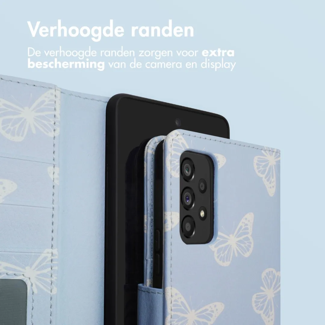 imoshiion Hoesje Samsung Galaxy A53 - 3 Pasjes - Butterfly
