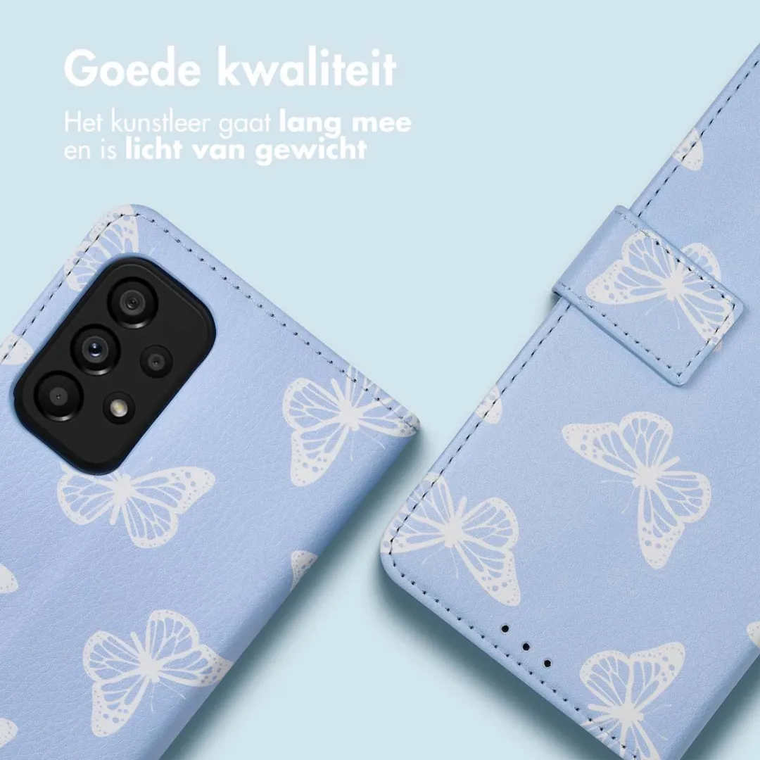 imoshiion Hoesje Samsung Galaxy A53 - 3 Pasjes - Butterfly