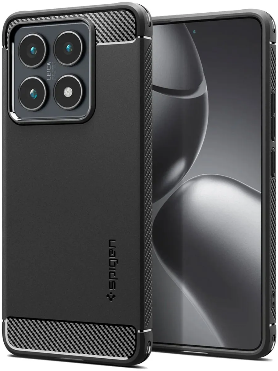 Spigen Rugged Armor ACS08857 Backcover - Xiaomi 14T - Matte Black