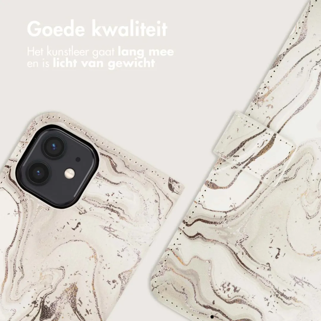 Imoshion Hoesje iPhone 12/12 Pro Sandy Marble - 3 Pasjes