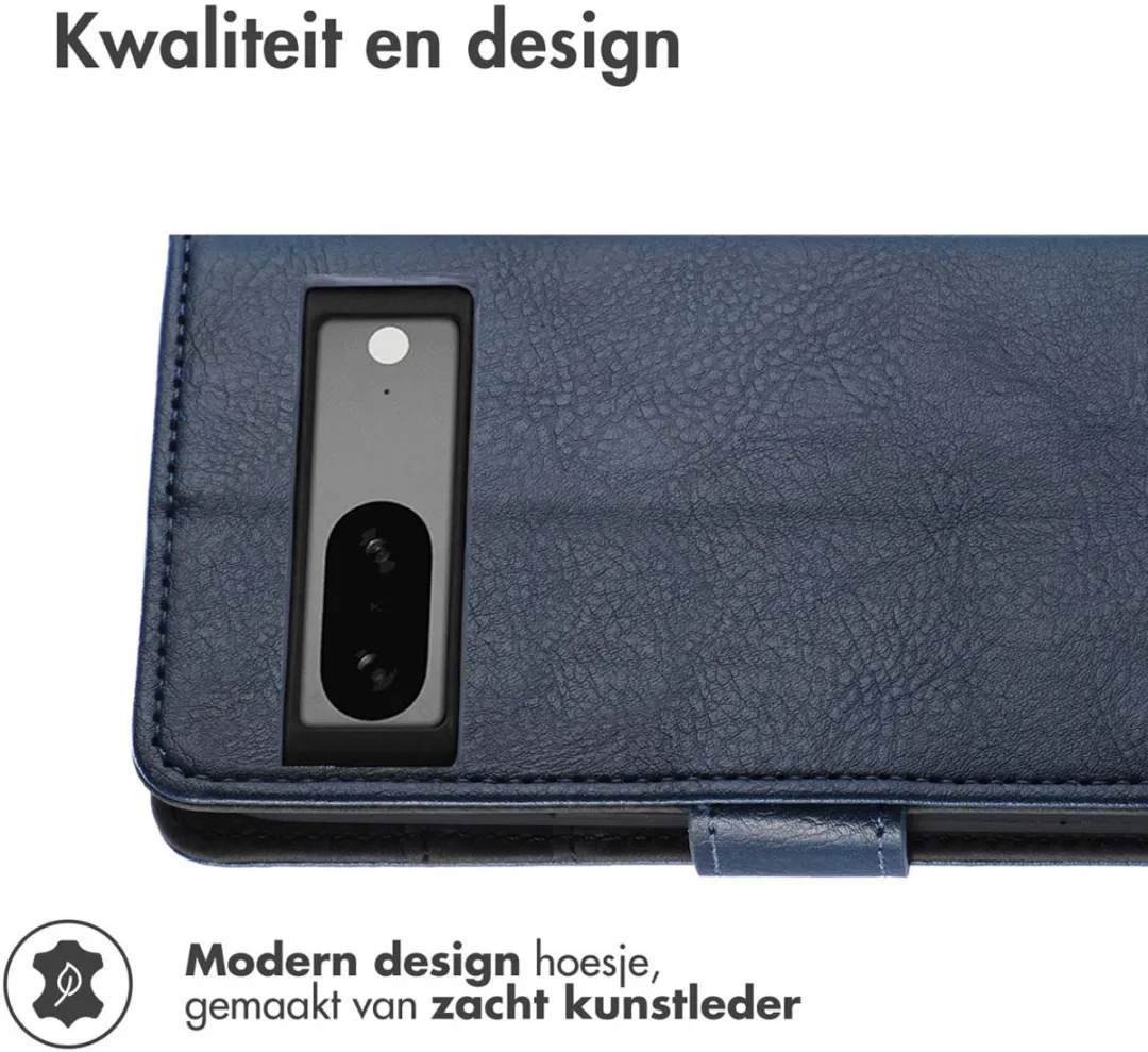 Imoshion Hoesje Google Pixel 7a - 3 Pasjes - Donkerblauw