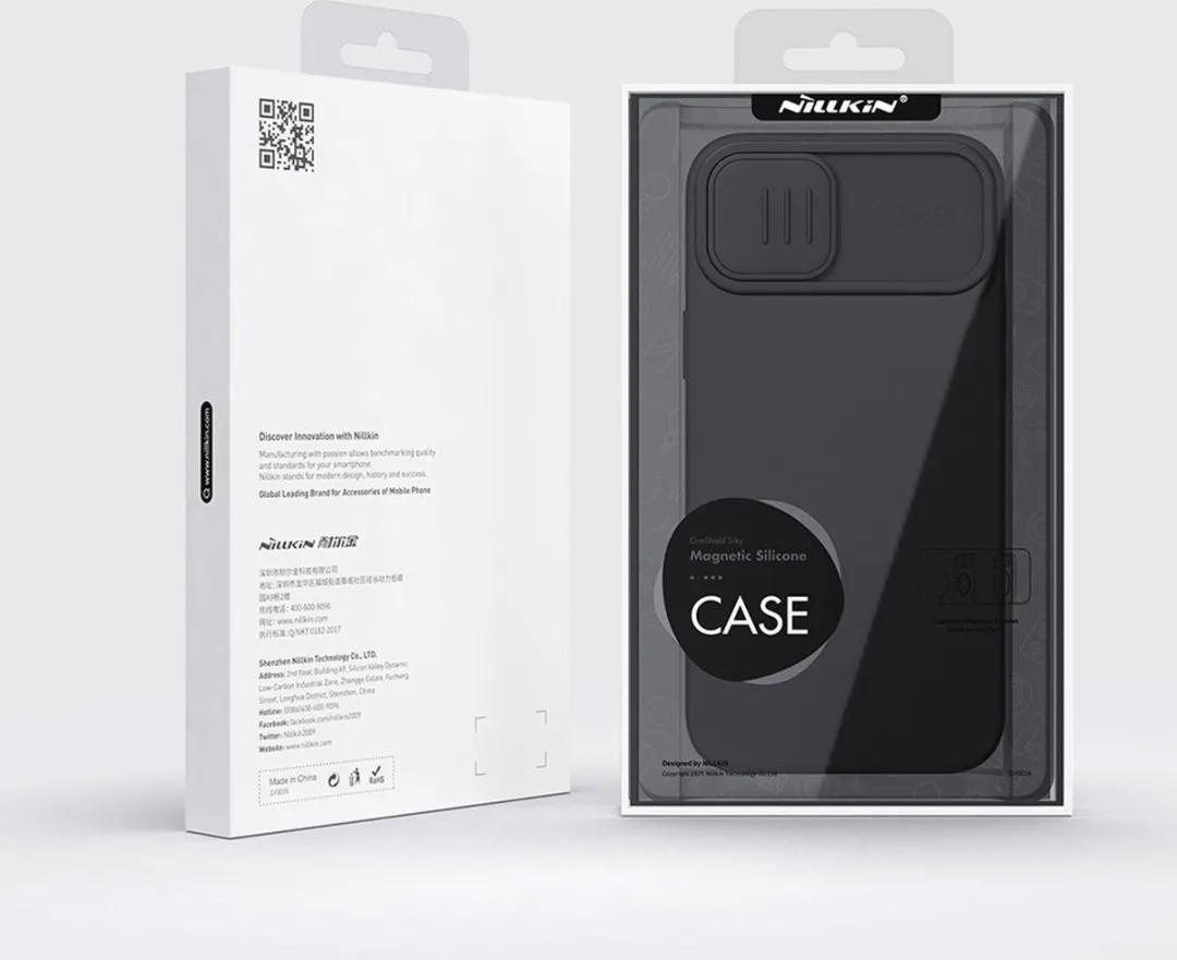 Nillkin CamShield Magnetisch Siliconen Hoesje iPhone 14 Plus - Zwart - afbeelding 2 van 6