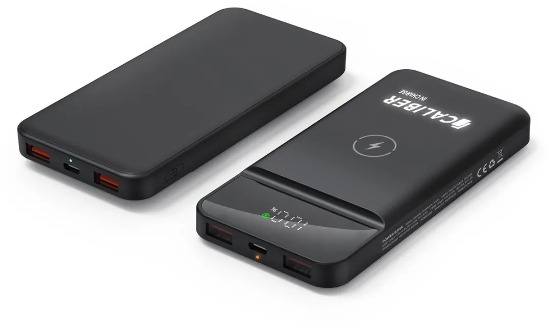 Caliber Powerbank PSPB10-W 10000mAh - 22.5W - 3 Outputs - Zwart