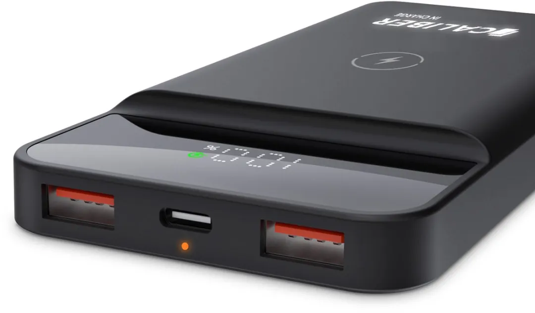 Caliber Powerbank PSPB10-W 10000mAh - 22.5W - 3 Outputs - Zwart