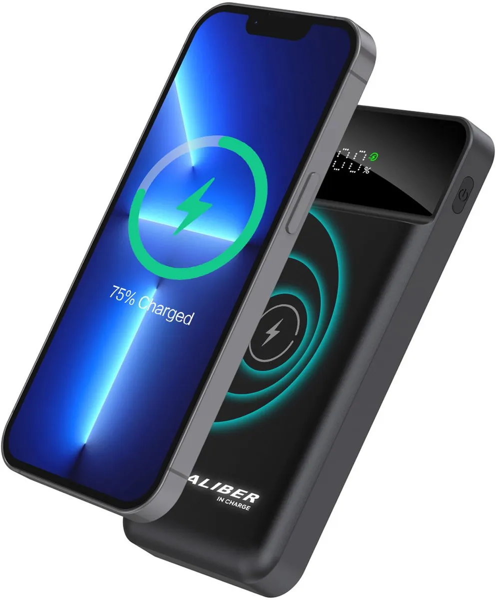 Caliber Powerbank PSPB10-W 10000mAh - 22.5W - 3 Outputs - Zwart