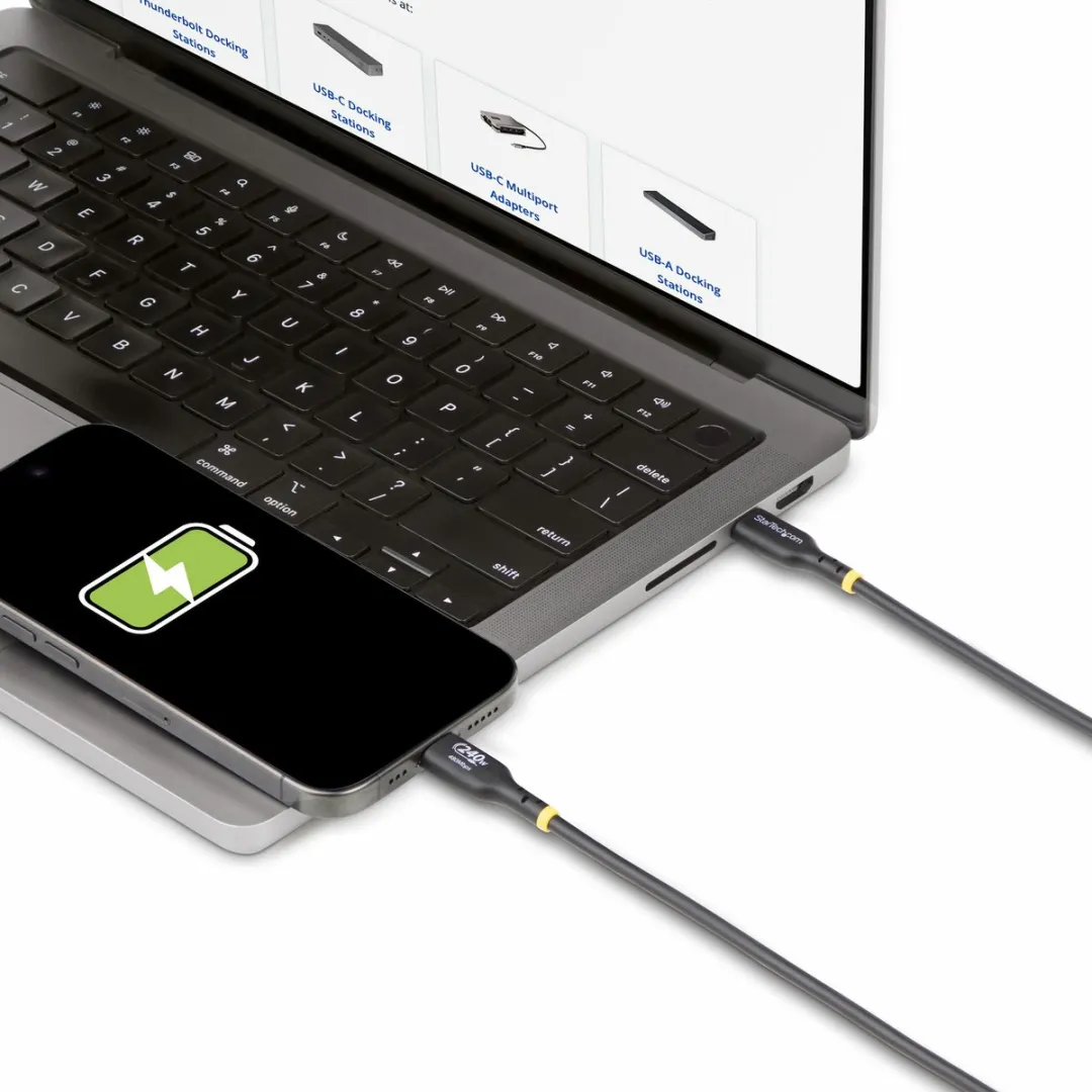 Startech USB2EPR4M USB-C Laadkabel 240W PD EPR - 4m - Zwart
