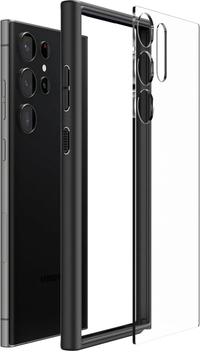 Spigen Ultra Hybrid ACS05618 Hoesje - Samsung Galaxy S23 Ultra - Zwart - afbeelding 6 van 6