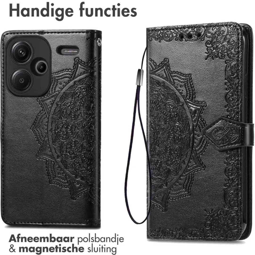 Imoshion Hoesje Xiaomi Redmi Note 13 Pro+ - 3 Pasjes - Zwart