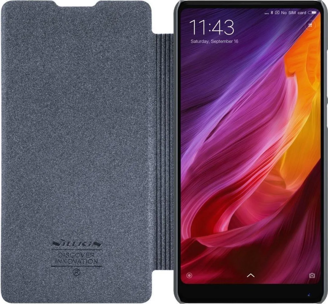 Nillkin Xiaomi Mi Mix 2 Sparkle Series Hoesje - Zwart - afbeelding 2 van 3
