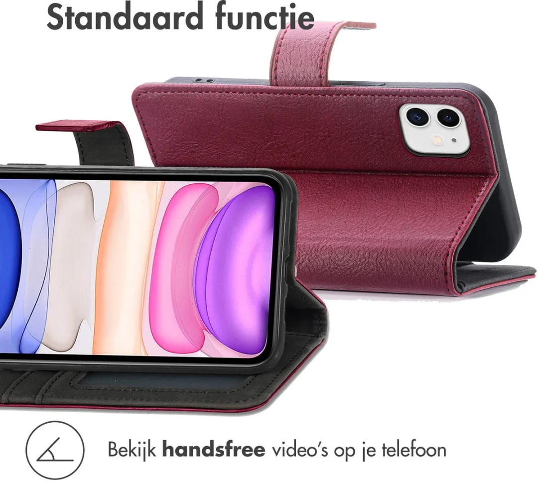 Imoshion Hoesje iPhone 11 - 3 Pasjes - Bordeaux