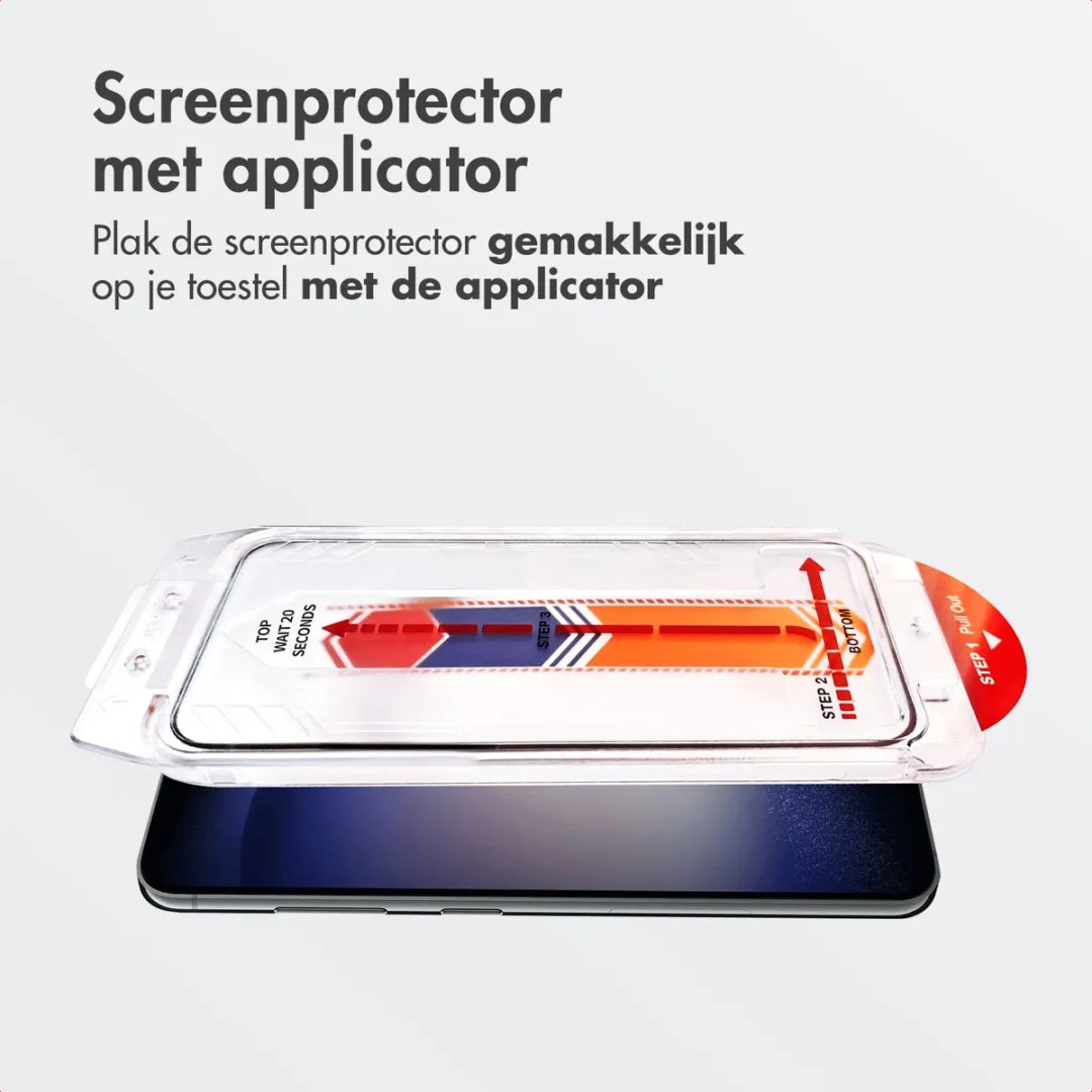 Accezz Screenprotector Samsung Galaxy S23 - Glas met anti-dust applicator