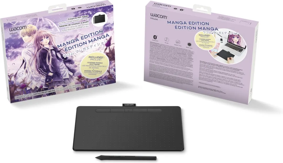 Wacom S Manga Edition Tablet 7" - Zwart