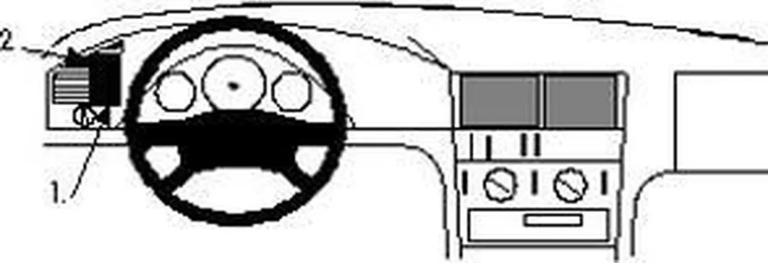 Brodit ProClip 802345 Telefoonhouder Mercedes C-Klasse 1993-1999