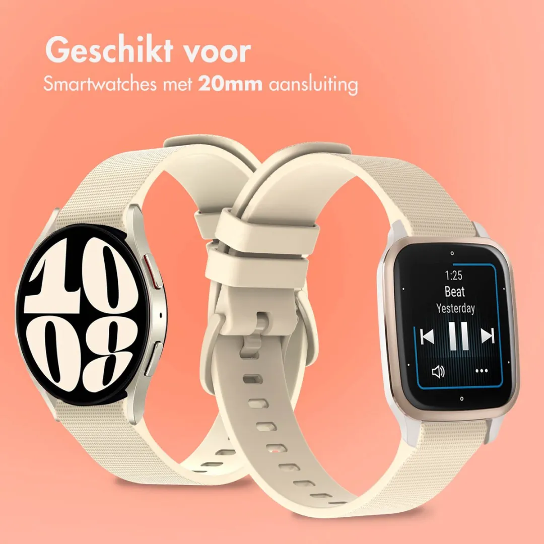 Imoshion Siliconen Sportband 20mm - Universeel Beige