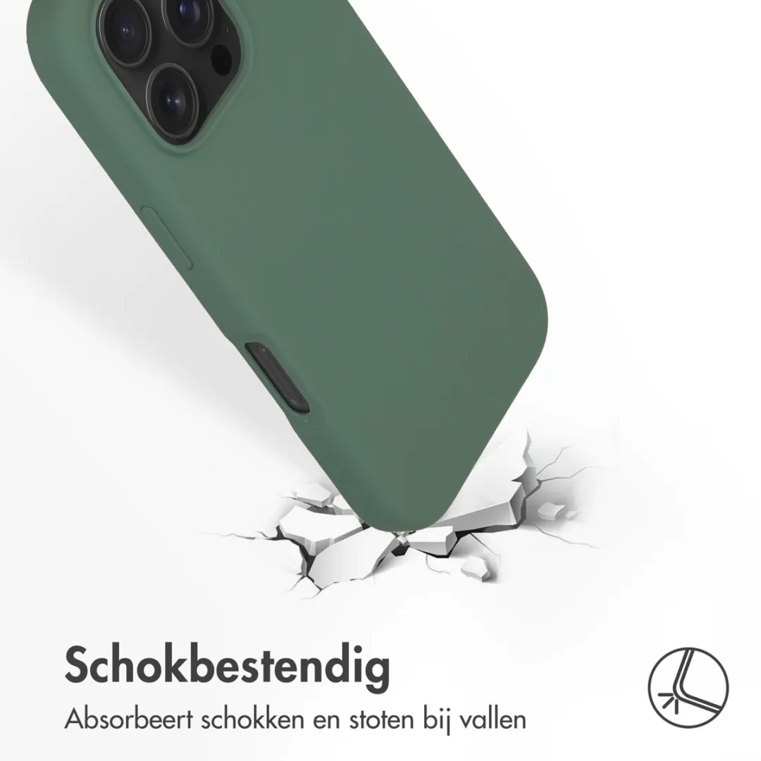 Accezz Hoesje iPhone 16 Pro MagSafe - Donkergroen