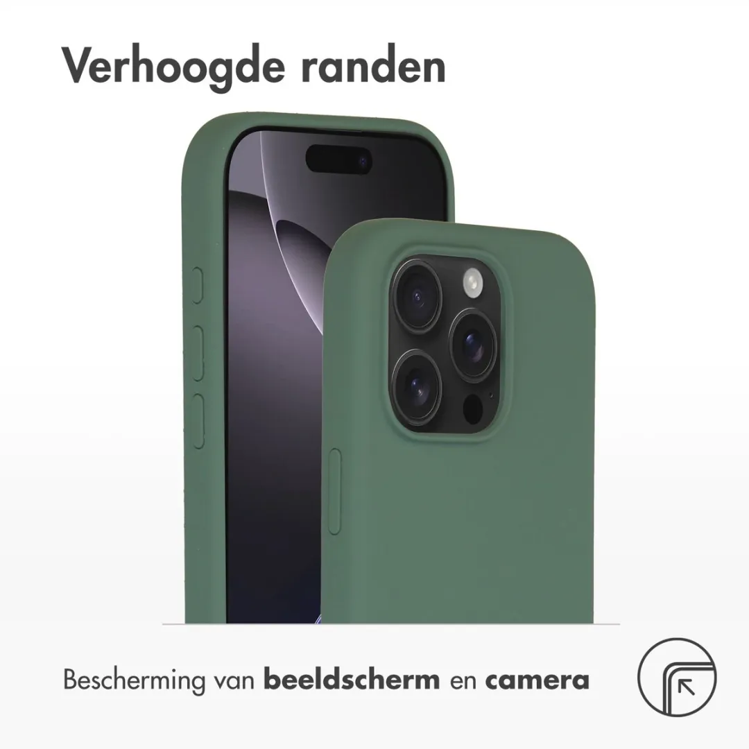 Accezz Hoesje iPhone 16 Pro MagSafe - Donkergroen