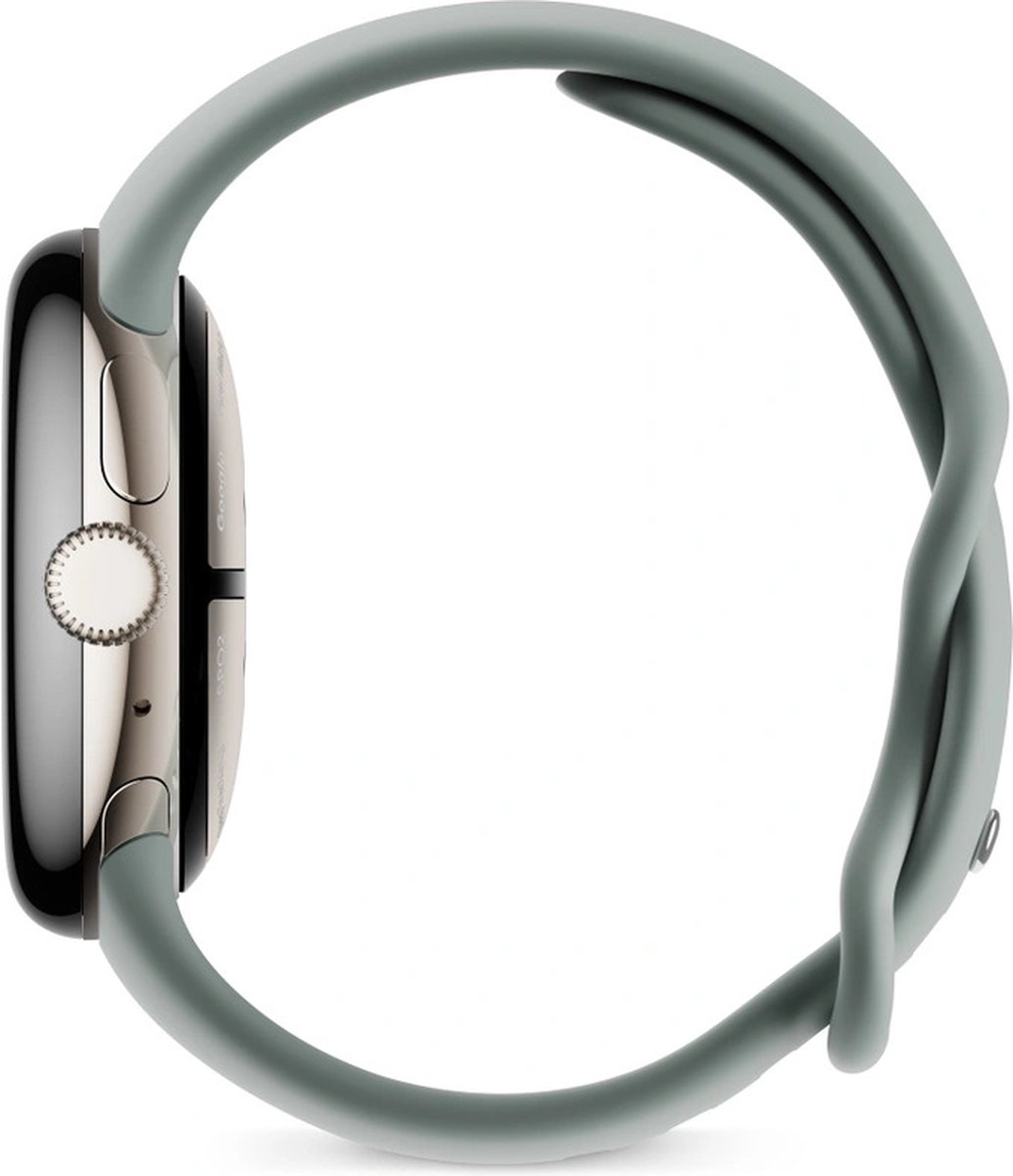 Google Pixel Watch 2 - Goud - GPS - Hartslagmonitor - Stressmanagement - Grijze Siliconenband