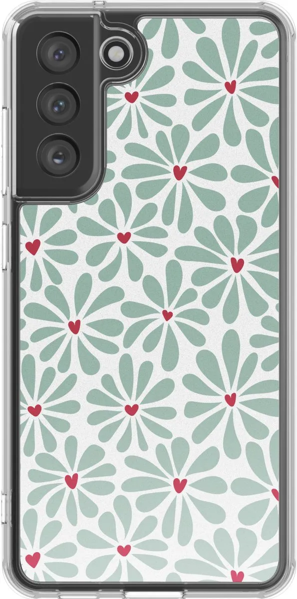 Imoshion Hoesje Samsung Galaxy S21 FE Bloom Love Sage Green