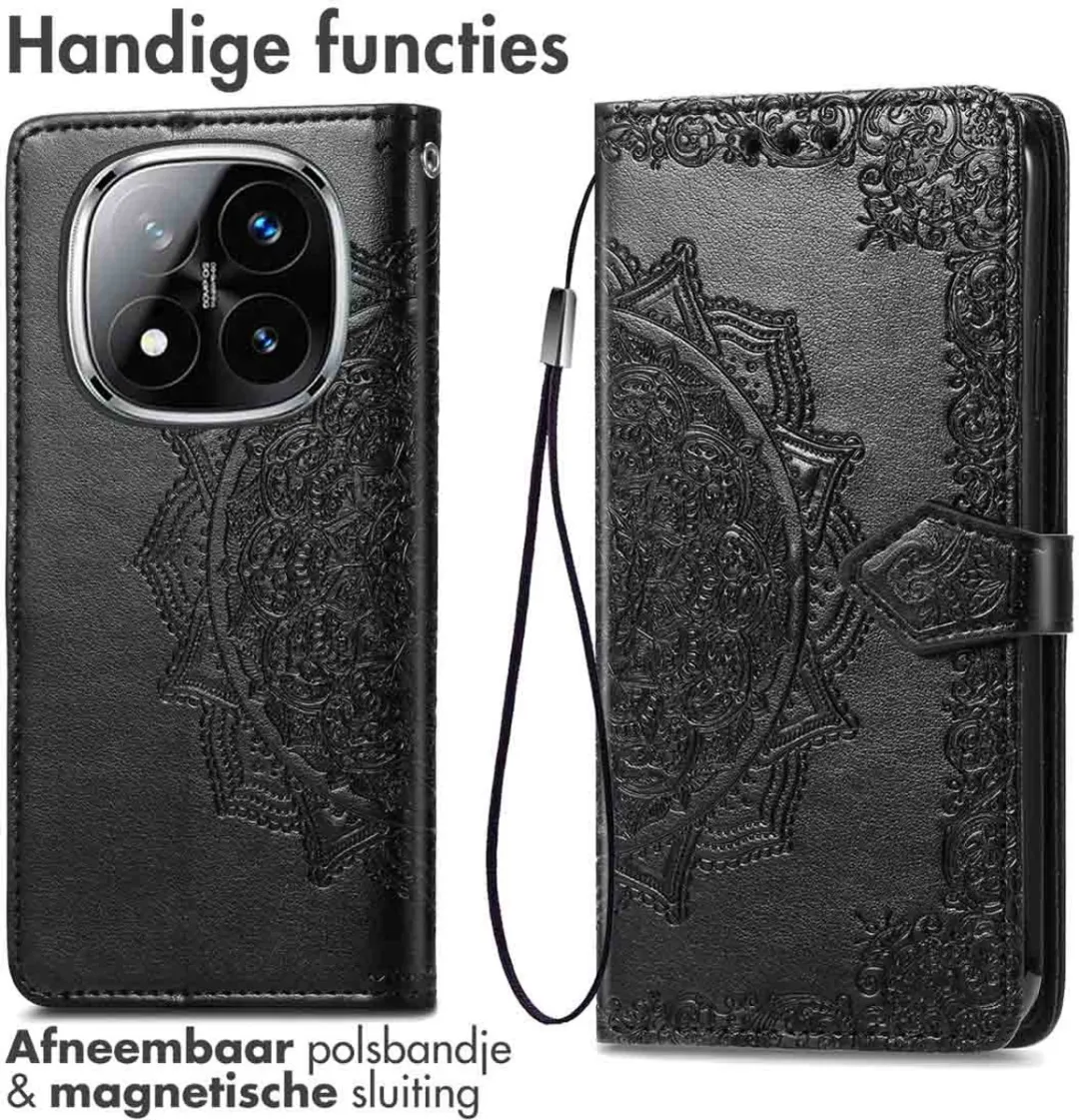 Imoshion Hoesje Xiaomi Redmi Note 14 Pro 5G - 3 Pasjes - Zwart
