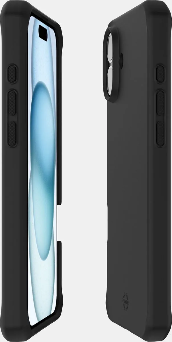 Itskins iPhone 16 Plus Hoesje Level 3 SpectrumSilk AP6R-HBURN-BLCK - Zwart