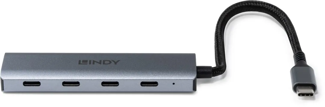 Lindy 43414 USB 3.2 Gen 2 Type-C Interface Hub - Grijs - afbeelding 3 van 5