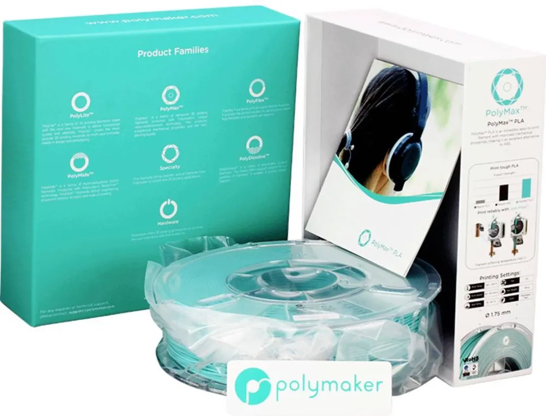 Polymaker PolyMAX Tough Filament PA06010 - 1.75mm 750g - Turquoise