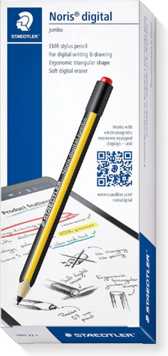 STAEDTLER Noris digital jumbo 180J 22 EMR Pen - Geel/Zwart