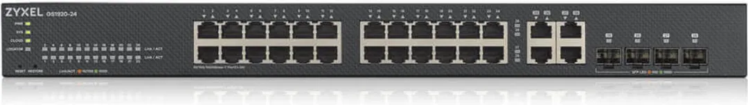 Zyxel GS1920-24V2-EU0101F Switch - 24x PoE 56Gbps - Zwart
