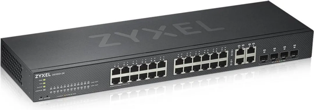 Zyxel GS1920-24V2-EU0101F Switch - 24x PoE 56Gbps - Zwart