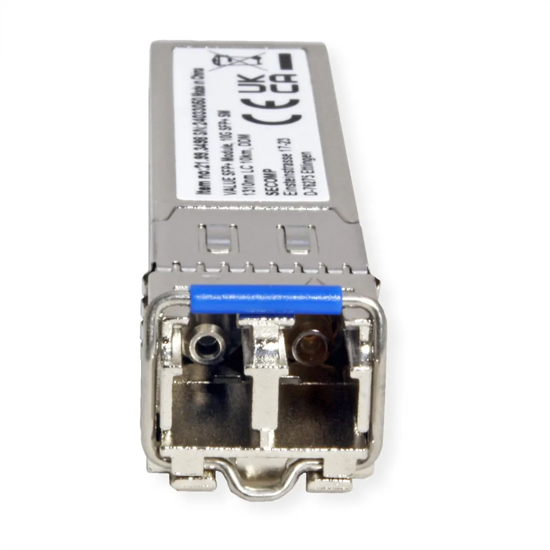 Value SFP+ Module LR/LC 10GbE 1310nm 10km - Zilver