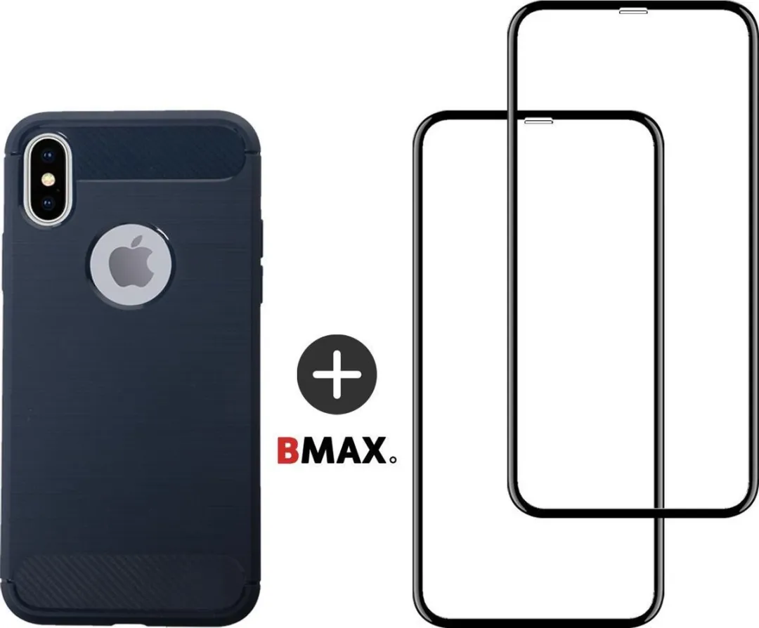 BMAX iPhone XS Max Telefoonhoesje Blauw