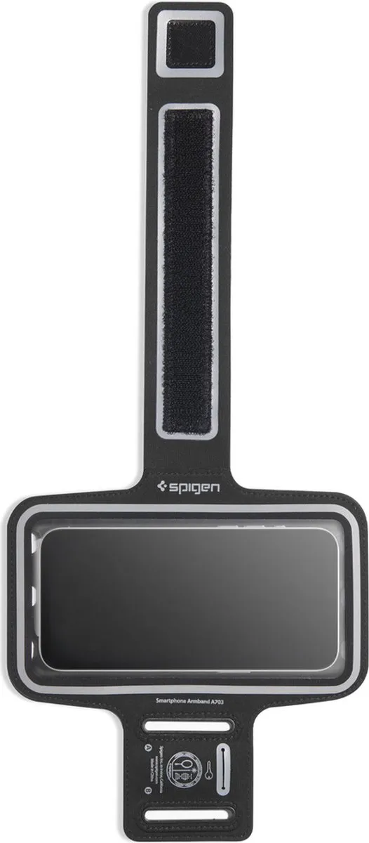 Spigen A703 Sportarmband 6,9" - Zwart - afbeelding 5 van 6