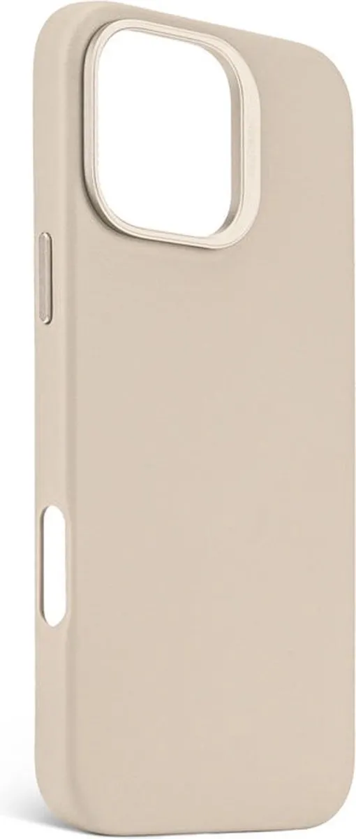 DECODED Leren Hoesje Geschikt voor iPhone 16 Pro Max - Gemaakt van Premium ECCO Leer - Geschikt voor MagSafe - Clay Beige