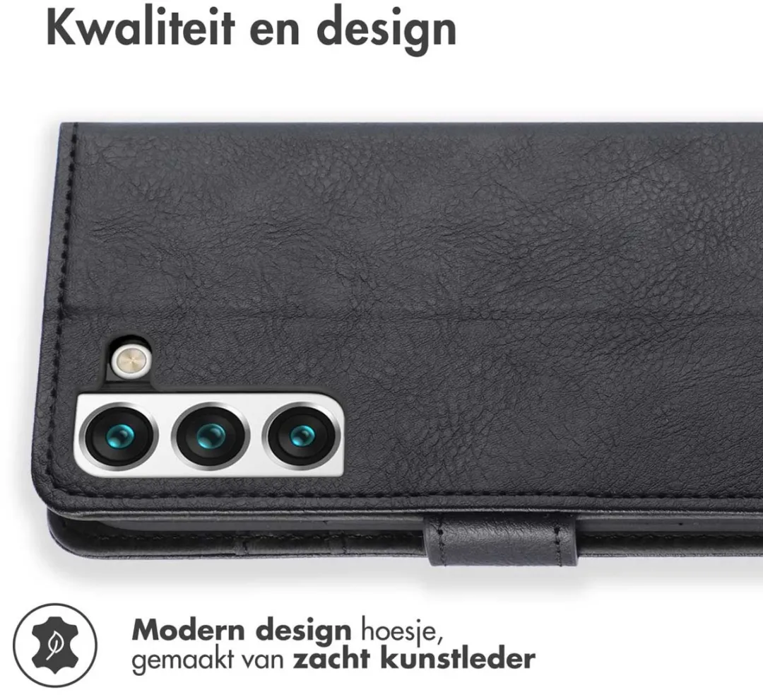 Imoshion Hoesje Samsung Galaxy S22 - 3 Pasjes - Zwart